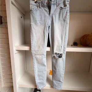 Kendall & Kylie Light Blue Distressed Skinny Jeans